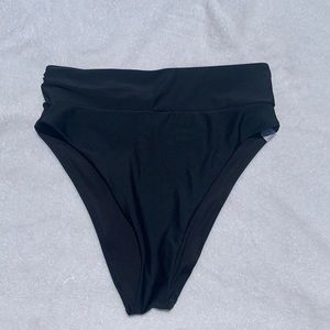 High waisted cheeky bikini bottoms